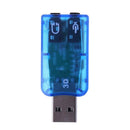 Mini USB2.0 Port Analog 6.1 CH External Sound Card Audio Adapter for PC