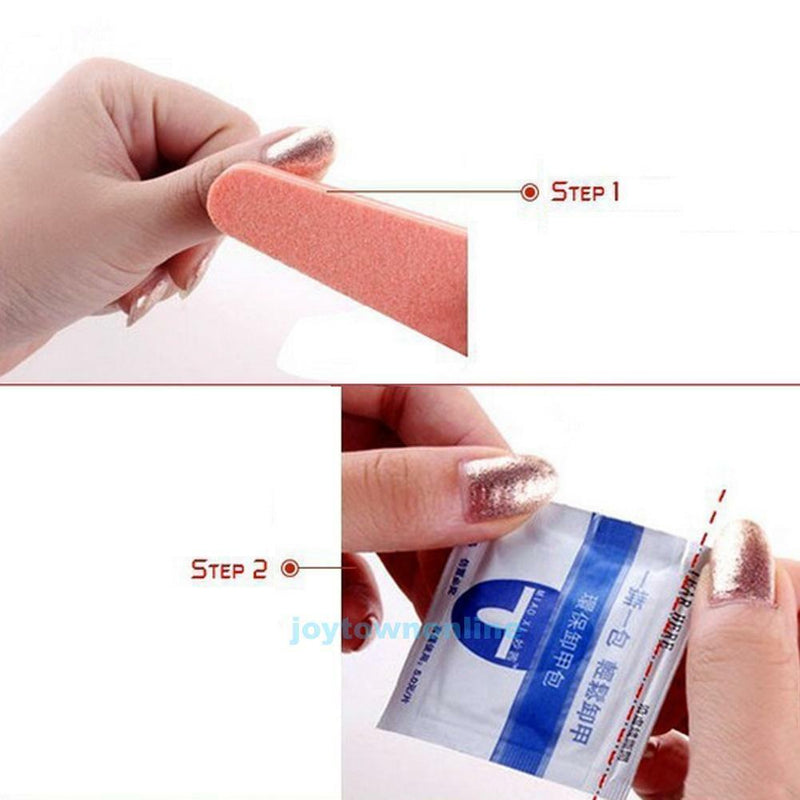200pcs Gel Foil Nail Polish Remover Wraps Pad Nail Art Cleaner Acetone Removal