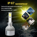 C6 Led Car Headlight Bulbs, 2Pcs 3000K Yellow Light Led Headlight Fog Light
