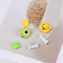 10Pcs Cartoon cable protector for phone cable Winder Cover Organizer Case ME