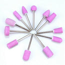 12Pcs/Set Ceramic Electric Machine Drill Bits File Nail Art Polishing Grind H1W5