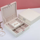 Casegrace Lady Pu Leather Jewelry Box Storage Box Ring Display Case Portabl