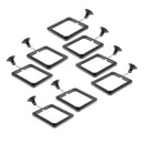 8 Pcs Plastic Aquarium Fish Safe Floating Food Feeder Circle, Square with