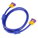 1.5M VGA Cable Male to Male 3+9  Fully Wired 15PIN for LCD CRT PROJECTOR  H4E2
