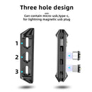 Micro USB Type C 8 Pin Connector Organizer 3 in 1 Magnetic Power Cable Plug Case
