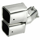 Stainless Steel Car Double Tube Mufflers Exhaust Pipe Decoration Outlet Tai