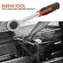 Double-ended Torque Universal Ratchet Spanner Socket Wrench Repair Tools