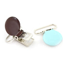 10x Mixed Color Infant Baby Metal Clips Pacifier Holders Alloy Suspender Hook  Z