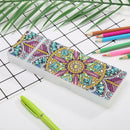 DIY Mandala Special Shaped Diamond Painting Students Pencil Storage Case