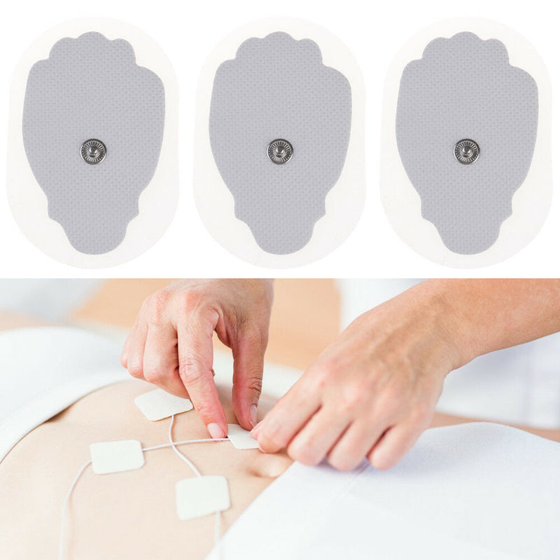 10 Pcs Snap On Replacement Pads For Electrode Tens Unit & Pulse Massager T sp