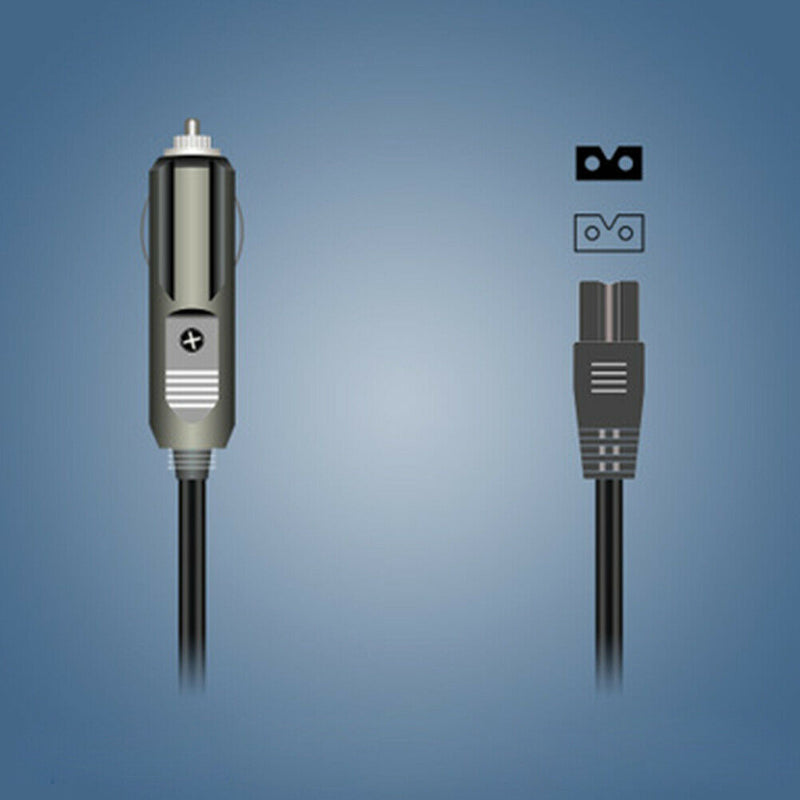 2m 12V DC 2 Pin Power Lead Cable Plug Wire For Car Cooler Cool Box Mini Fridge