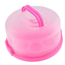 Plastic Cake Carrier Airtight Container For Cake, Cupcakes, Dessert Pink