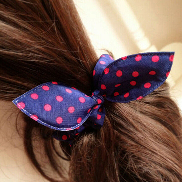 10x Girls hair band mix styles bowknot rabbit ears elastic hair ropes OZ