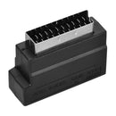 21 Pins SCART 3RCA S-Video Audio Video Adapter Converter with In/Out Switch NEW