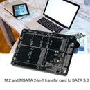 1*Mini PCI-E B/M-KEY M.2 NGFF & 2.5" mSATA SSD to SATA 3.0 Converter III To G3E5