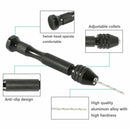 37 IN 1 Micro Hand Drill Precision Pin Vise Twist Bits Set Woodworking Tool Kit