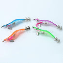 4Pcs Shrimp Squid Flashing LED Light Fishing Lure Prawn Bass Tackle Hooks Hot