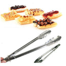 Stainless Steel Salad Bread  Buffet Food Tongs Clip Kitchen Clamp Serving SP