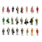 50x 1/87 Color People  Models Standing For Railway Layout Accessories