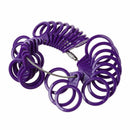 US Plastic Finger Measure Meter Ring Mass 3-13 Set Purple Jewelry tools M9G4