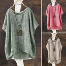 Women Plain Batwing Sleeve Casual Loose Baggy Tops T-Shirt Blouse Green 5XL