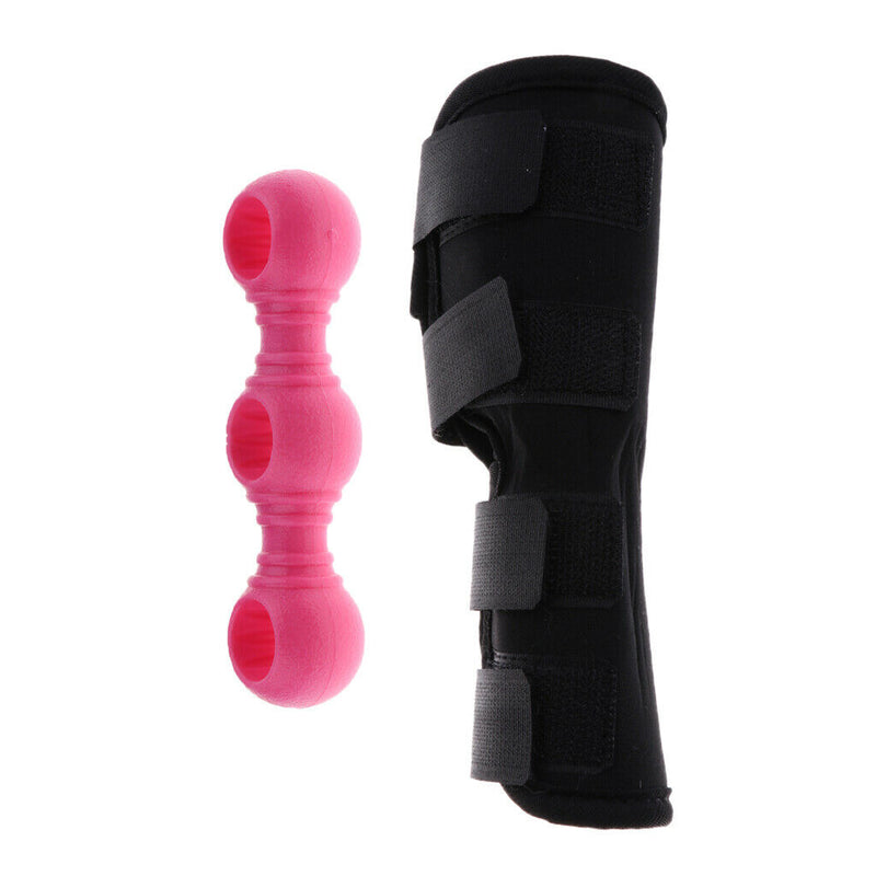 Pet Support/Elbow Support/Hygromb Compression Bandage, Black M + Rubber and