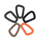 5pcs Mountaineering Buckle Snap Clip Plastic Hook Climbing Carabiner D Shap3C