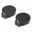 2 Pcs CR2450 Coin Cell Button Battery Socket Holder Case 2 Pins Black G7U7