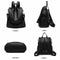 Women Backpack Purse Waterproof Pu Leather Anti-Theft Rucksack Fashion Scho B4R7