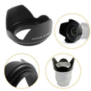 58mm Reversible Petal Flower Lens Hood For Canon Nikon Olympus_Camera E4U6