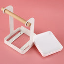 Kitchen Lid Rack Seated Spoon Rack with Water Tray Hanger Nailless Rack Kit
