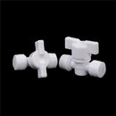 2PCS 1/4" - 1/4" OD Tube PE Pipe Fitting Hose Straight Backwash Ball Valve JBTE