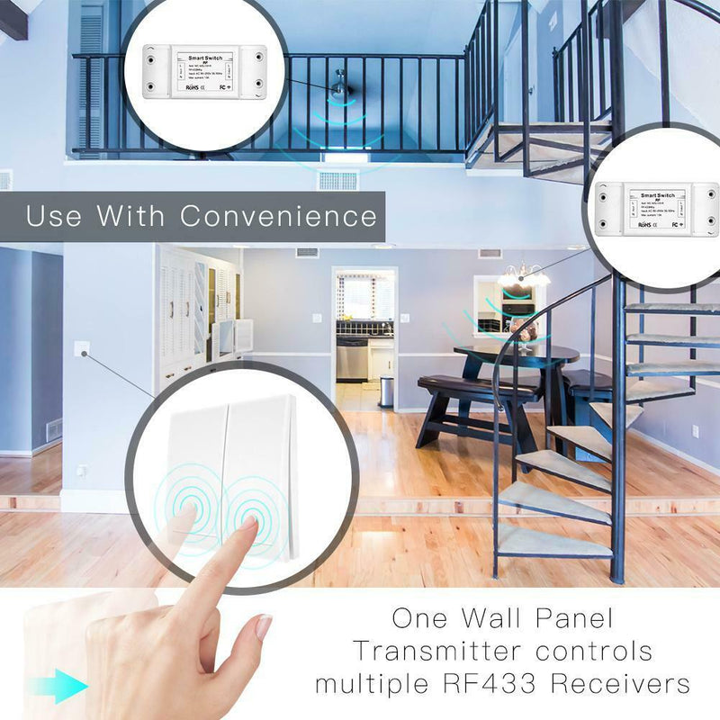 Smart Home WiFi Wireless Switch Module Mobile Remote Control Switch (RF433) A
