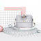 Shell Shoulder Handbag Women Shining Sequins PU Leather Messenger Bag/Grey