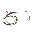 10pcs Safety Lead Clips with Tail Hair Rigs Carp Fishing Tackle Dark Green