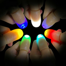 2 x LED Finger Thumbs Light Magic Trick Prop Party Bar Flashlight Magic Toys New