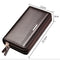 Leinasen Men Wallets With Coin Pocket Long Zipper Coin Purse For Men Clutch B7D3