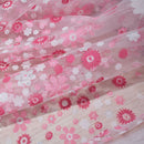 Flowers Tile Sheer Curtains for Bedroom Curtain Floral Embroidery Voile Sheer