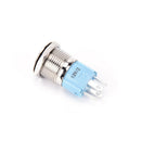 16mm 12V Red LED Power Push Button Switch Aluminum Metal Latching Waterproof M&O