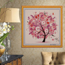 DIY Colorful Four Season Tree Counted Cross Stitch Kit Embroidery Autumn