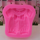 Bow Baby Clothes Silicone Chocolate Mold Fondant Cake Baking Pastry Decor 3C