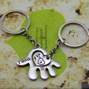 1Pair Hand Key Chain Hand Pendant Couple Keychain Valentine's Day Memorial G JR