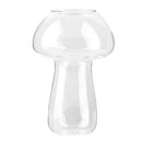 Clear Glass Vase Bottle For Plant Flower Decorations - Mushroom E6Y8