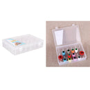 24 Grids Plastic Thread Organizer Multi Compartment Storage Box for Sewing Craft