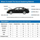 197Mil/5Mm 10.76Sq Ft Car Auto Acoustic Barrier Heat Sound Absorption Deade