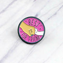 Geometric Pin Brooch Creative Enamel Jacket Lapel Round Badges Friends Gift