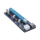 2x PCI-E Riser Card Kit 1x to 16x VER 006C USB3.0 6Pin BTC Mining Adapter Board