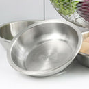 Stainless Steel Cake Baking Dough Mixing Fruit Salad Food Serving Bowl 18cm