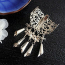 Hairpin Women Tassel Hollow Hair Clip Beads Dangle Hair Pins Crystal NEW H7