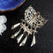 Hairpin Women Tassel Hollow Hair Clip Beads Dangle Hair Pins Crystal NEW H7